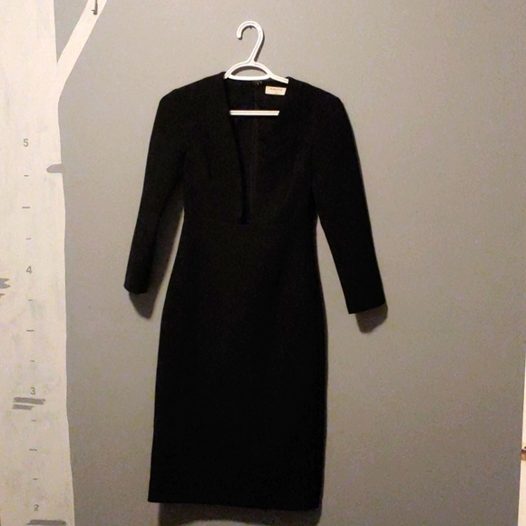Babaton Size 0 Black Low Cut Dress - Picture 2 of 3